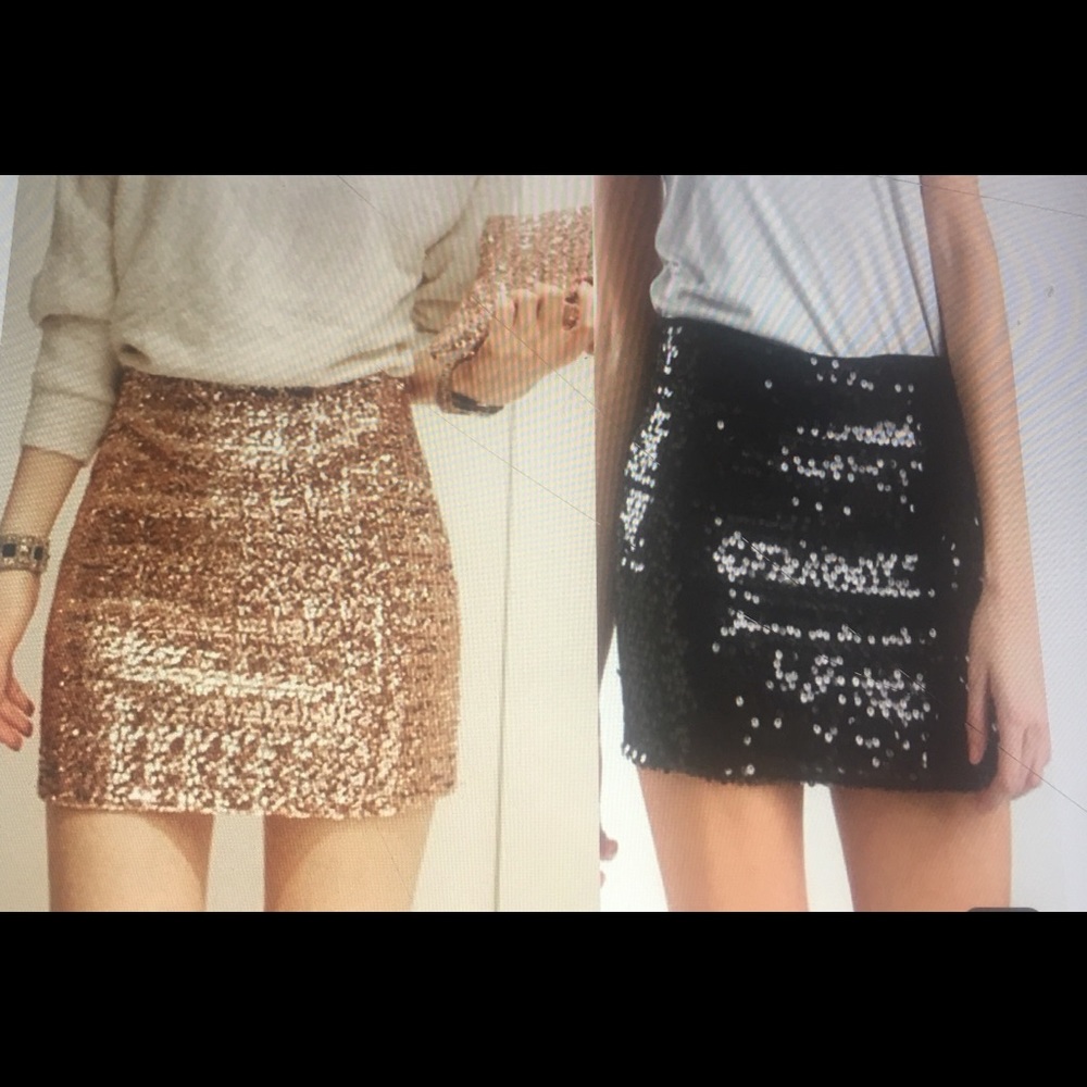 Gray sequence skirt!